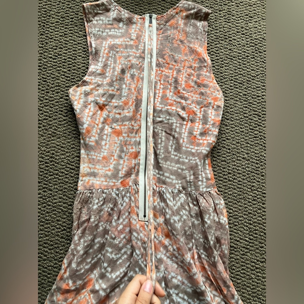Ulla Johnson Tie-Dye Sleeveless Wrap Dress - Picture 9 of 9